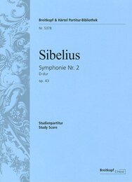 シベリウス: 交響曲 第2番 ニ長調 Op.43/ブライトコップ & ヘルテル社/小型スコア