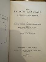 The Balochi Language: a Grammar and Manual.