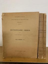 Dictionnaire Ordos. 3 Vols.