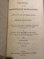 An Essay on the Principle of Population, or A View of its past and present effects on Human Happiness.