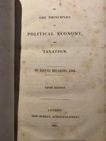 On the Principles of Political Economy, and Taxation.　リカード『経済学原理』 第3版.