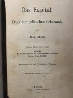 Das Kapital. Kritik der politischen Oekonomie. Bd. 2,3. First Edition.