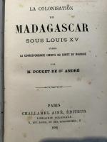 Le colonisation de Madagascar: sous Louis XV, d'apres la correspondance inedite du comte de Maudave.