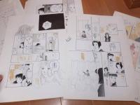 青山くみこ 肉筆原画　「歩いていこう」　少女漫画原稿
