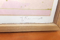 真作　加納光於　肉筆サイン　限３５　大型リトグラフ作品　1986年　　