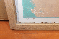 真作　加納光於　肉筆サイン　限３５　大型リトグラフ作品　1986年　　