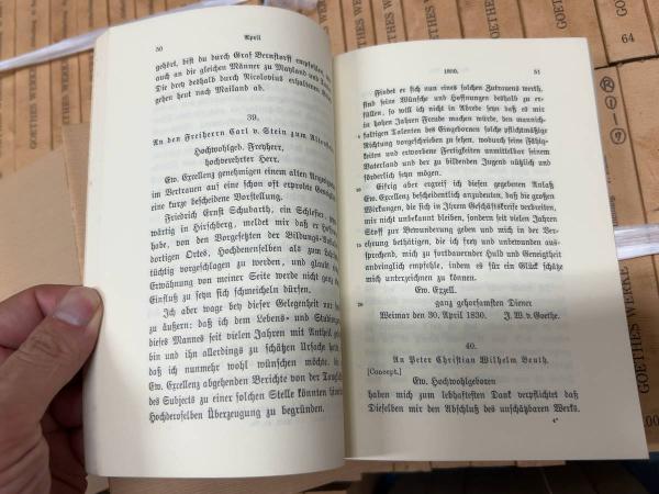 独語〕ゲーテ全集 ワイマール版 Goethes Werke [Weimarer Ausgabe] 143