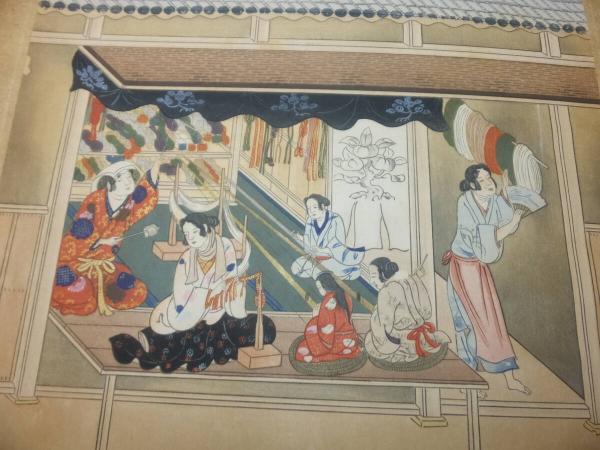 版画　真作　在名有り　尾島『姫路城』木版画 Yahoo!オークション - 【真作】本物浮世絵木版画 北尾政演「吉原