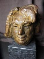 オーギュスト・ロダン サイン有「文豪バルザック銅像」ブロンズ像 彫刻家 Auguste Rodin 