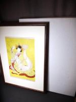 木版画　ポール・ジャクレー　京都島原遊女　美人画