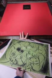 アンドレ・マッソン　春画大型リトグラフ「Andre MASSON - DESSINS ROTIQUES (portfolio de 20 lithographies)」20枚揃い　直筆サイン