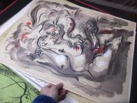 アンドレ・マッソン　春画大型リトグラフ「Andre MASSON - DESSINS ROTIQUES (portfolio de 20 lithographies)」20枚揃い　直筆サイン