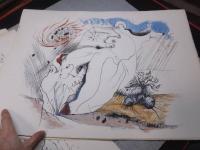 アンドレ・マッソン　春画大型リトグラフ「Andre MASSON - DESSINS ROTIQUES (portfolio de 20 lithographies)」20枚揃い　直筆サイン