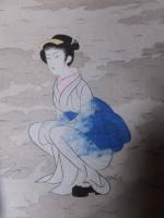 小村雪岱　木版画　団扇絵　美人画　