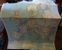Bartholomew's Political Map of Europe and The Mediterranean 1957/Cloth7/6Net /1:5,000,000 　バーソロミューヨーロッパ地図