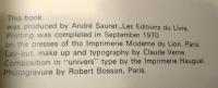 Picasso Lithographs / 英語(フランス語からの翻訳)/1970年　