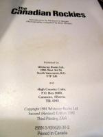 The Canadian Rockies
by Richard T. Wright　ハードカバー　英語　1981年