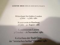 Günter Brus : Bild-Dichtungen　ギュンター・ブルス