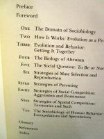 Sociobiology and behavior
