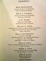 Early Behaviour: Comparative and Developmental Approaches
by Harold W. Stevenson (Editor), Eckhard Heinrich Hess, Harriet Lange Rheingold
Hardcover, 303
 Pages, Published 1967