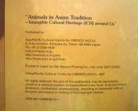 Animals in Asian tradition : Intangible Cultural Heritage (ICH) around us