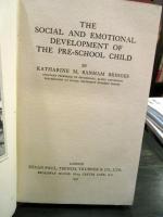 The social and emotional development of the pre-school child