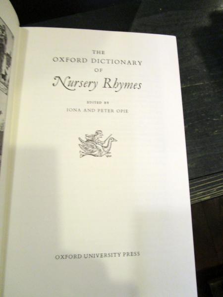 洋書 The Oxford Dictionary of Nursery Rhymes The Oxford Dictionary of Nursery Rhymes: Opie, Iona, Opie
