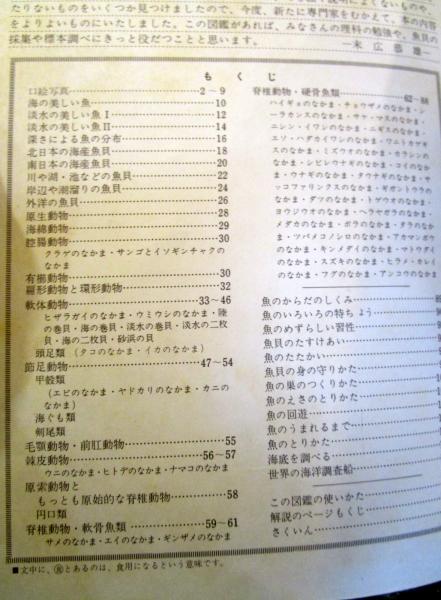 魚貝の図鑑(末広恭雄, 黒田新市 著 ; 坂本貫一 等絵) / 古本