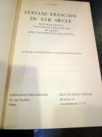 Syntaxe francaise du 17e siecle: Nouv. ed., traduite et remaniee par M. Obert, avec l'autorisation de l'auteur (フランス語) ペーパーバック