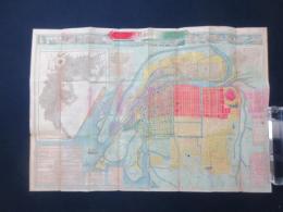 大阪市中細見全図　附神戸兵庫市街全図