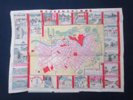 名勝絵入　改正　仙台市内全図