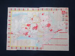 改正東京全図　東京名勝獨案内　十五区六郡町村一覧