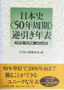 日本史〈５０年周期〉逆引き年表　50年前・100年前…はどんな年