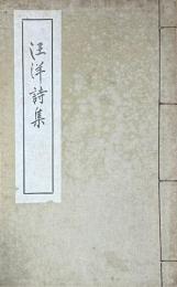 汪洋詩集　（大塚汪洋漢詩文集）