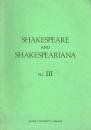 Shakespeare and Shakespeariana