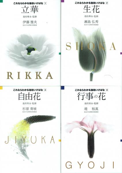 池坊花伝書 入門・初級・中級・上級・師範科の5冊(池坊専永