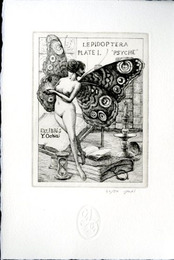 林由紀子蔵書票10