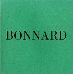 ボナール素描展　1970年8月25日-9月5日　Bonnard