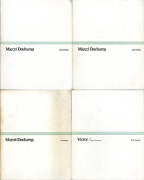 マルセル・デュシャン展 年表/カタログ・レゾネ/デュシャン入門/小説　全4冊揃　Marcel Duchamp: Chronologie / Abecedaire. approche critique / Catalogue raisonne / Victor (Marcel Duchamp)