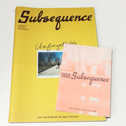 Subsequence Magazine Vol.2　【美品】