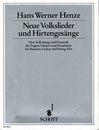 ハンス・ヴェルナー・ヘンツェ　Neue Volkslieder und Hirtengesange