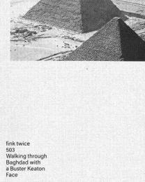 Walking through Baghdad with a Buster Keaton Face　【世界で最も美しい本・スイスで最も美しい本コンクール受賞作品】
