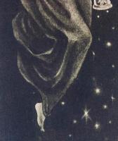 山城有未銅版画額「雪を呼ぶ天使」