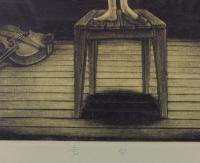 山城有未銅版画額「舞台」