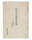 除名取消要請書