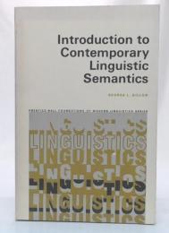 Introduction to Contemporary Linguistic Semantics 