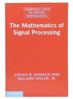 The Mathematics of Signal Processing (Cambridge Texts in Applied Mathematics, Series Number 48) 