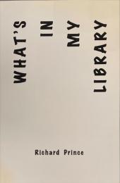 the journal　no.23付録　Richard Prince作品集　WHAT'S IN MY LIBRARY