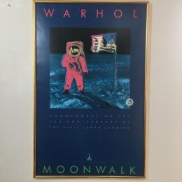 【ポスター】アンディ・ウォーホル「MOONWALK」20TH ANNIVERSARY OF FIRST LUNAR LANDING 月面着陸20周年記念ポスター