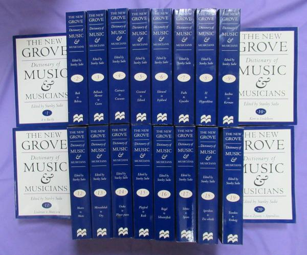 英語版 ニューグローヴ世界音楽大事典 全20巻セット THE NEW GROVE